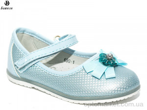 Туфлі дитячі 690-1 blue Башили блакитний  оптом от Optomarket