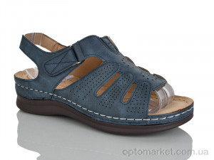 Босоніжки жіночі 690-6 Leguzaza синій  оптом от Optomarket