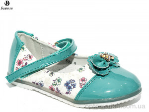 Туфлі дитячі 690-9 green Башили зелений  оптом от Optomarket