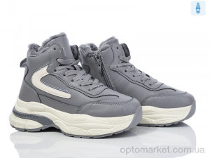 Черевики жіночі 696-4 Xifa сірий  оптом от Optomarket