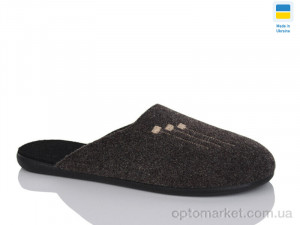 Капці чоловічі 700-14 Klerotex коричневий  оптом от Optomarket