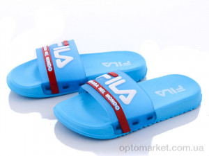 Шльопанці дитячі 7001-313 Fila блакитний  оптом от Optomarket