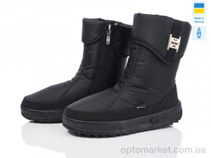 Дутики жіночі 702-2 чорний SV чорний оптом от Optomarket