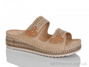 Шльопанці жіночі 713-17 Leguzaza коричневий  оптом от Optomarket