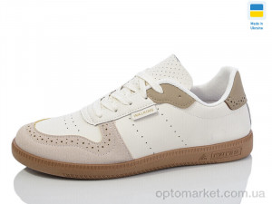 Кросівки жіночі 720-3 білий-бежевий Walking бежевий  оптом от Optomarket