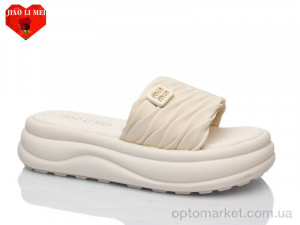 Шльопанці жіночі 721 Jiao Li Mei бежевий оптом от Optomarket