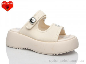 Шльопанці жіночі 725 Jiao Li Mei бежевий  оптом от Optomarket