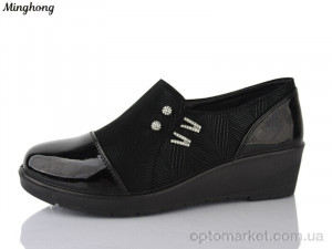 Туфлі жіночі 7735 Minghong чорний  оптом от Optomarket