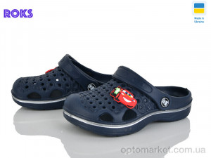 Крокси дитячі 777-019 синій Roks синій  оптом от Optomarket