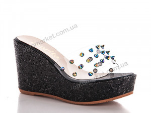 Шлепки женские 777 Y305 sian cam kirisi Caprito черный оптом от Optomarket