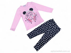 Комплекти дитячі дитячі 7808 св.рожевий реглан-лосини CitCit Baby рожевий  оптом от Optomarket