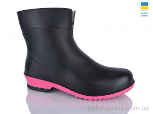 Гумове взуття жіночі 8 чорний Litma чорний  оптом от Optomarket