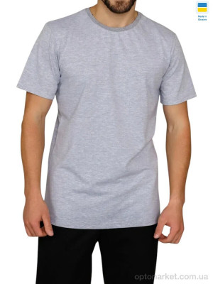 Футболка чоловічі 8 св.сірий Sport style сірий  оптом от Optomarket