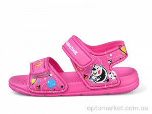 Босоніжки дитячі 8001B-9 Смайлик рожевий  оптом от Optomarket