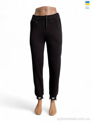 Спортивні штаны жіночі 80022 чорний Sport style чорний  оптом от Optomarket