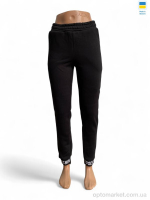 Спортивні штаны жіночі 80026 чорний Sport style чорний  оптом от Optomarket