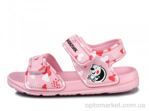 Босоніжки дитячі 8006B-6 Смайлик рожевий  оптом от Optomarket