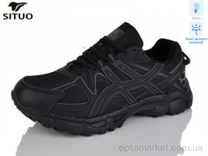 Кросівки жіночі 8008-1 термо Situo чорний  оптом от Optomarket