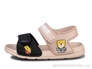 Босоніжки дитячі 8009B-21 Смайлик бежевий  оптом от Optomarket