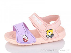 Босоніжки дитячі 8009B-7 Смайлик рожевий  оптом от Optomarket