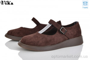 Туфлі жіночі 801-8 Vika коричневий  оптом от Optomarket