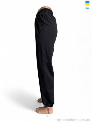 Спортивні штаны жіночі 80521 чорний Sport style чорний  оптом от Optomarket