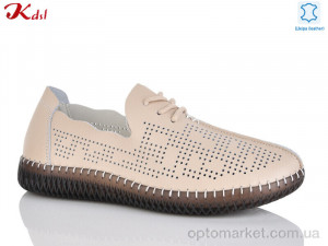 Мокасини жіночі 806-6 Jiulai-Kadisalun бежевий  оптом от Optomarket