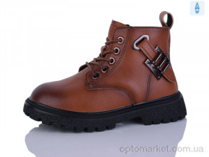 Черевики дитячі 806 brown KEWK коричневий  оптом от Optomarket