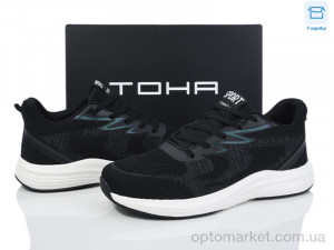 Кросівки чоловічі 807 black colour TOHA чорний  оптом от Optomarket