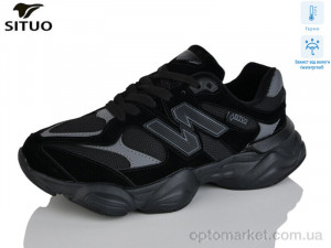 Кросівки жіночі 8101-1 термо Situo чорний оптом от Optomarket