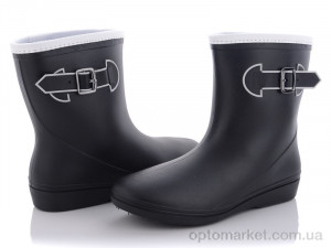 Гумове взуття жіночі 815 black Class Shoes чорний  оптом от Optomarket