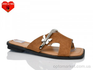 Шльопанці жіночі 817-6 Jiao Li Mei коричневий оптом от Optomarket