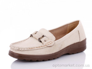 Мокасини жіночі 819 бежевый RGP бежевий  оптом от Optomarket