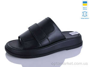 Шльопанці жіночі 88-1 Mermaid чорний оптом от Optomarket