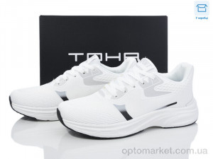 Кросівки чоловічі 8802 white-black TOHA білий  оптом от Optomarket