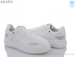 Кросівки жіночі 8817 white Ailaifa білий  оптом от Optomarket