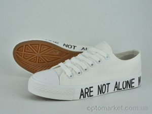 Кеди жіночі 888-3 white-black Violeta only one білий  оптом от Optomarket