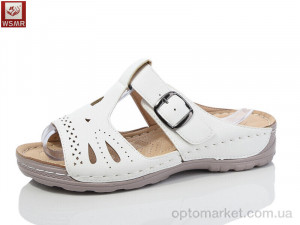 Шльопанці жіночі 8887-2 WSMR білий  оптом от Optomarket