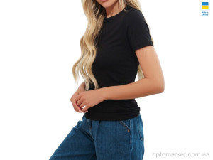 Футболка жіночі 9-1 чорний Sport style чорний  оптом от Optomarket