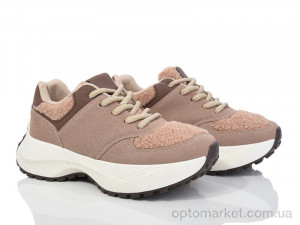 Кросівки жіночі 9-757 (9-781) pink Violeta коричневий  оптом от Optomarket
