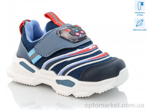 Кросівки дитячі 9090M LED Xifa kids синій  оптом от Optomarket