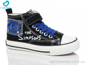 Кеди дитячі 9111 чорн-синій Comfort-baby чорний  оптом от Optomarket