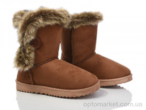 Уги жіночі 918-3-6 ВЗУТТЯ+ коричневий  оптом от Optomarket