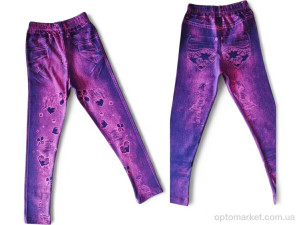 Лосини дитячі 920 малиновий сердечки CONCON Kids фіолетовий  оптом от Optomarket
