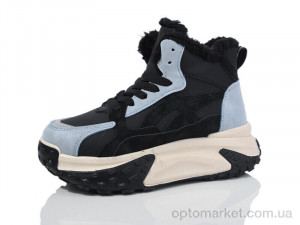 Кросівки жіночі 967-3 Башили чорний  оптом от Optomarket