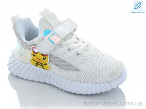 Кросівки дитячі 9733-4 LED піна Bessky білий  оптом от Optomarket