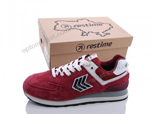 Кроссовки женские A297-1(SWO18297) red-wine Restime бордовый  оптом от Optomarket