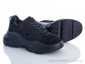 Кроссовки женские D3555-1 Dino Albat черный  оптом от Optomarket