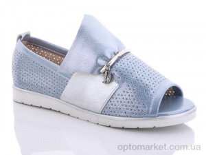 Босоножки женские ED42-3L Aodema голубой  оптом от Optomarket