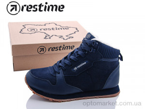 Ботинки женские KWZ18839 navy-oxford Restime синий оптом от Optomarket